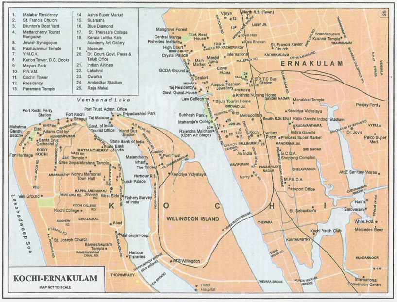 Figure 2: Map of Kochi (Source: indiamike.com)
