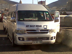 Minibus-taxi de Cape Town (c) Pablo Salazar Ferro, CODATU, 2012